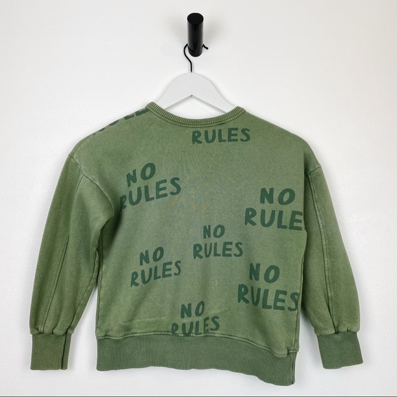 Zara Printed No Rules Slogan Sweatshirt - Picture 2 of 7